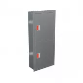 Шкаф пожарный ШПК-320 ВЗ из нержавеющей стали встроенный Шкаф пожарный ШПК-320 ВЗ из нержавеющей стали встроенный